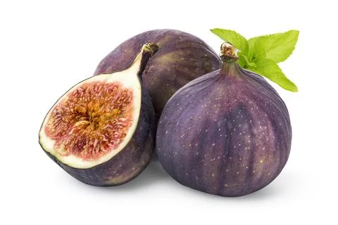 Figs and mint Stock Photos