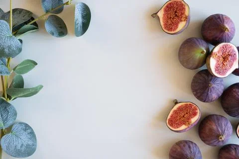 Figs background Stock Photos