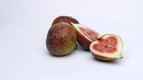 Figs with a beautiful cross-section Stock Footage 312088013