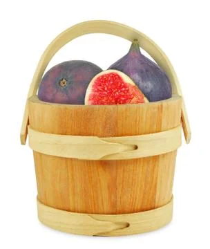 Figs in a bucket Stock Photos