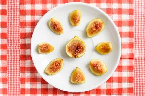 Figs on a Dish Stock Photos