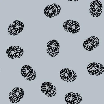 Figs dried fruit glyph vector seamless pattern Stock Illustration