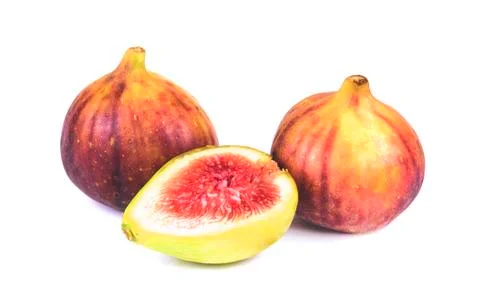 Figs isolated on white background. Stock Photos