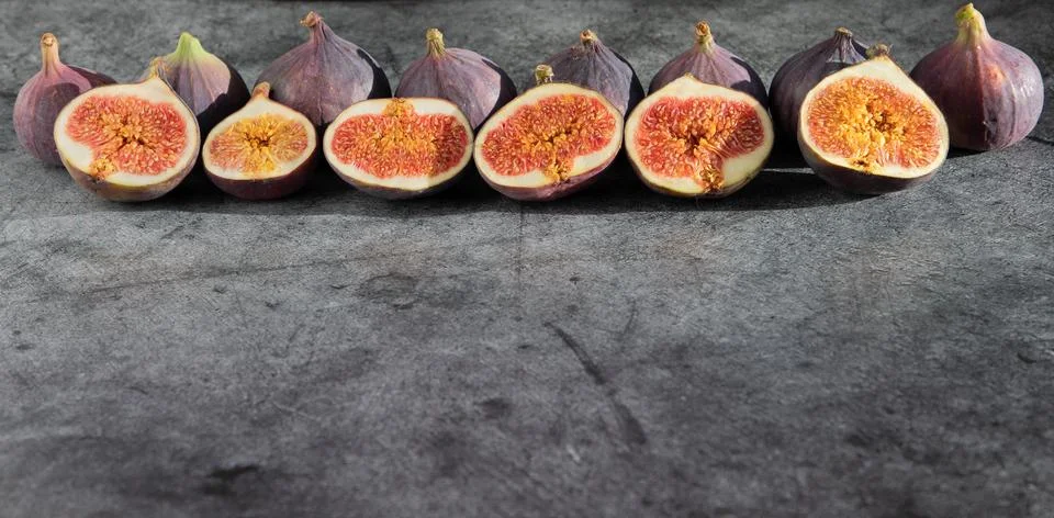 Figs plate Stock Photos