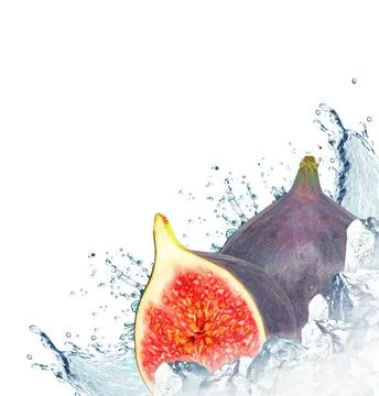 Figs splash Foto stock
