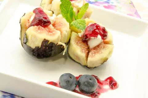 Figs stuffed Stock Photos