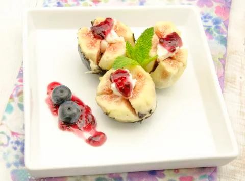 Figs stuffed Stock Photos