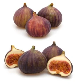 Figs on white background Stock Photos