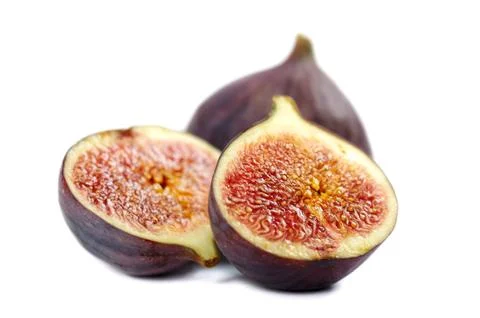 Figs on white background Stock Photos
