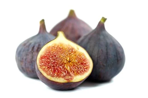 Figs on white background Stock Photos