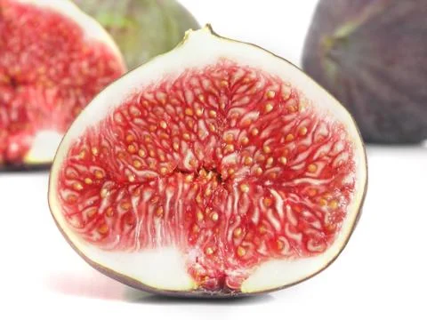 Figs on white background Stock Photos