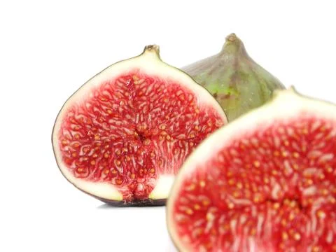 Figs on white background Stock Photos