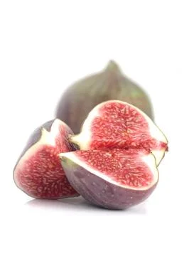 Figs on white background Stock Photos