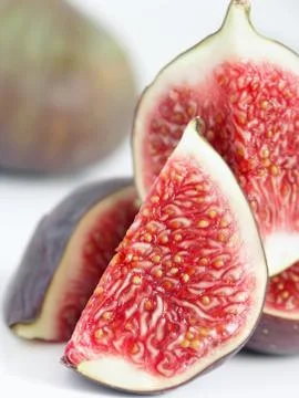 Figs on white background Stock Photos