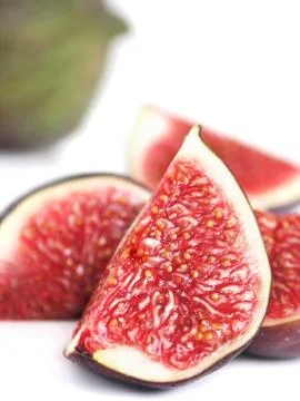 Figs on white background Stock Photos