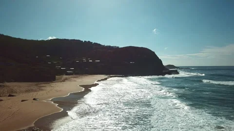 Figure 8 Pool, Australia, Drone Flys Towards the Pools. Stock Footage 294628195