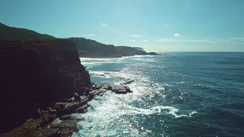 Figure 8 Pool, Australia, Drone Flys Towards the Pools. Stock Footage 294628604