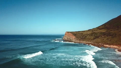 Figure 8 Pool, Australia, Drone Flys Towards the Pools. Video stock 294628862