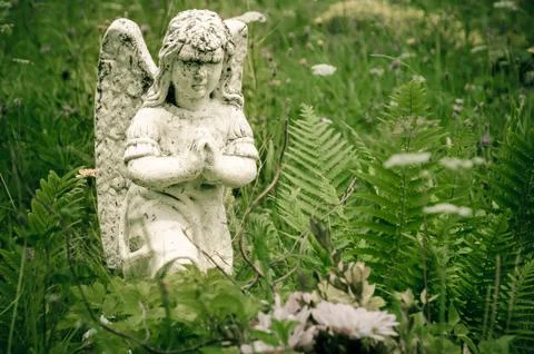 Figure of an angel Stock Photos
