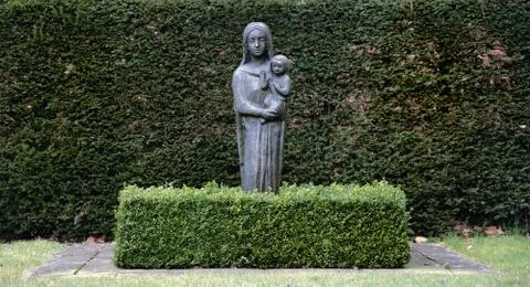 Figure with bushes Stock Photos