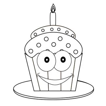 Figure cake Stock Illustration