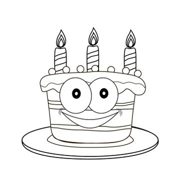 Figure cake Stock Illustration