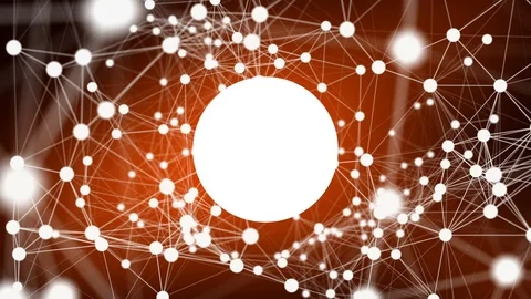 Figure in the center of the plexus 09 - Orange Circle 動画素材 124683271