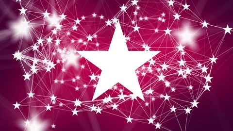 Figure in the center of the plexus 12 - Pink Star Vídeos de archivo 124685866