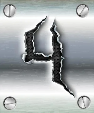 Figure cut out in metal Stock Illustration
