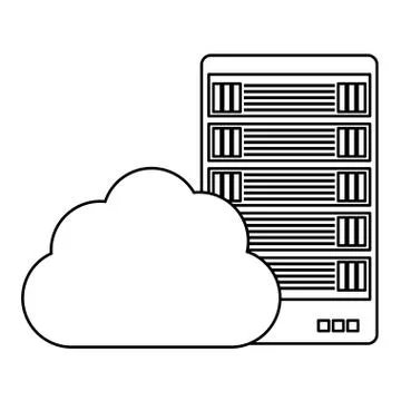 Figure data hosting optimization application related Stockillustratie