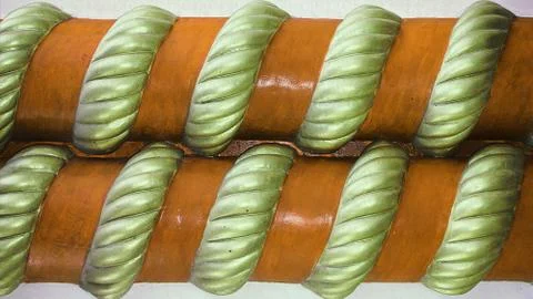 The figure for the design in the form of a rope Stock Illustration