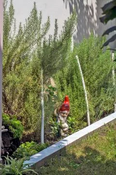 Figure of a dwarf in the garden Stock Photos