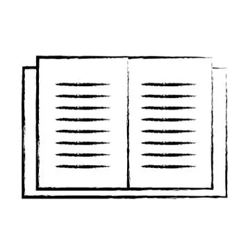 Figure education book object to learn and study Ilustración de archivo