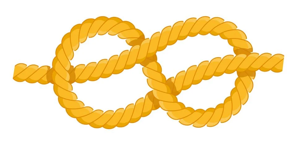 Figure eight knot vector icon flat isolated Stock Illustration