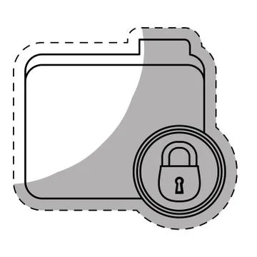 Figure file data center security Stockillustratie