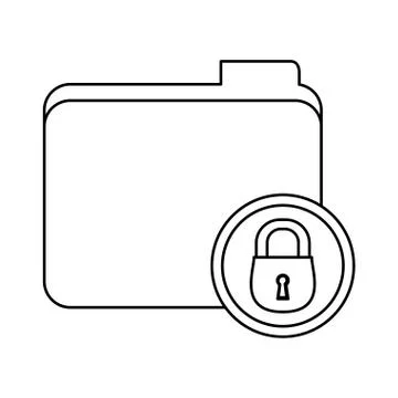 Figure file data center security Stock Illustration