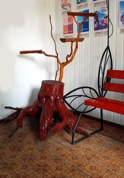 Figure of forest stump Foto stock