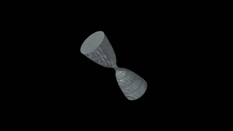 The figure in the form of a crystal glass rotates 3d rendering Stock Footage 210400203