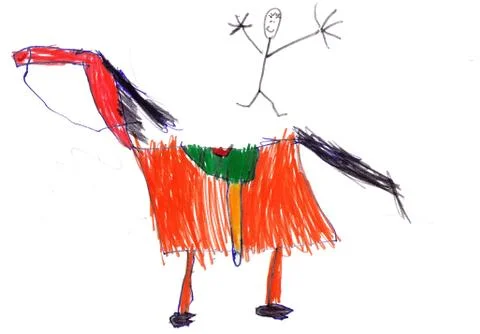 Figure of the horse Stock Illustration