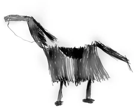 Figure of the horse Stock Illustration