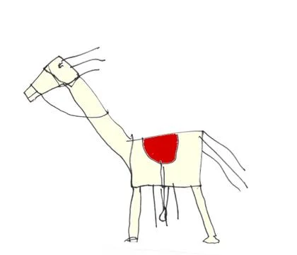Figure of the horse Stock Illustration