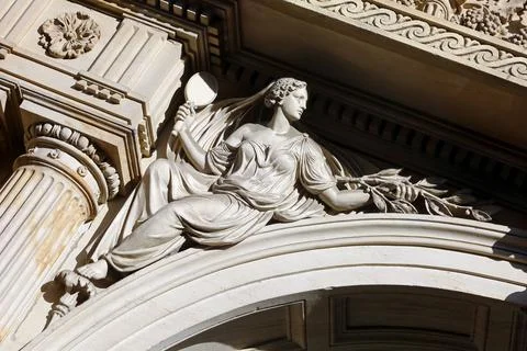 Figure of a house facade Stock Photos