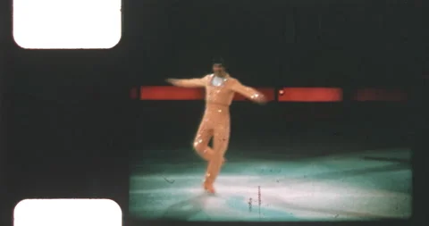 Figure ice skating man Stock Footage 170713549