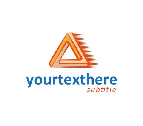 Figure impossible in the shape of a triangle. Logo Stock Illustration