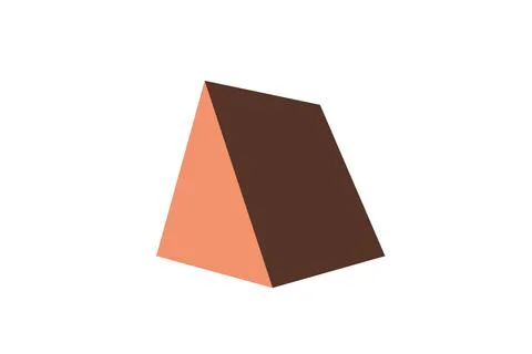 Figure keystone form 3d rendering white background Stock Illustration