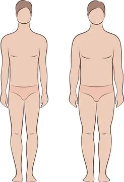 The figure of a man. Various types Stock Illustration