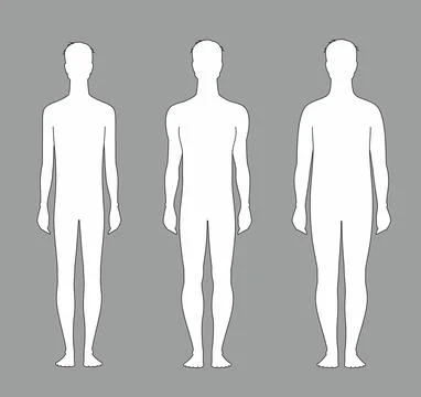 The figure of a man. Various types Illustrazione stock