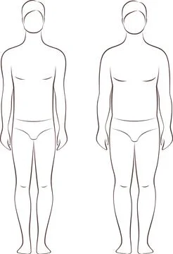 The figure of a man. Various types Stock Illustration