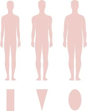 The figure of a man. Various types Stock Illustration