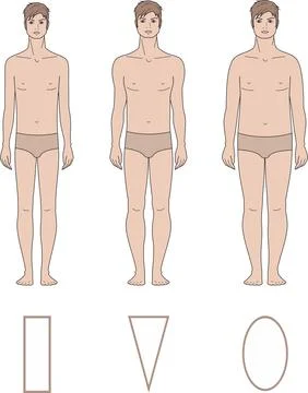 The figure of a man. Various types Stock Illustration